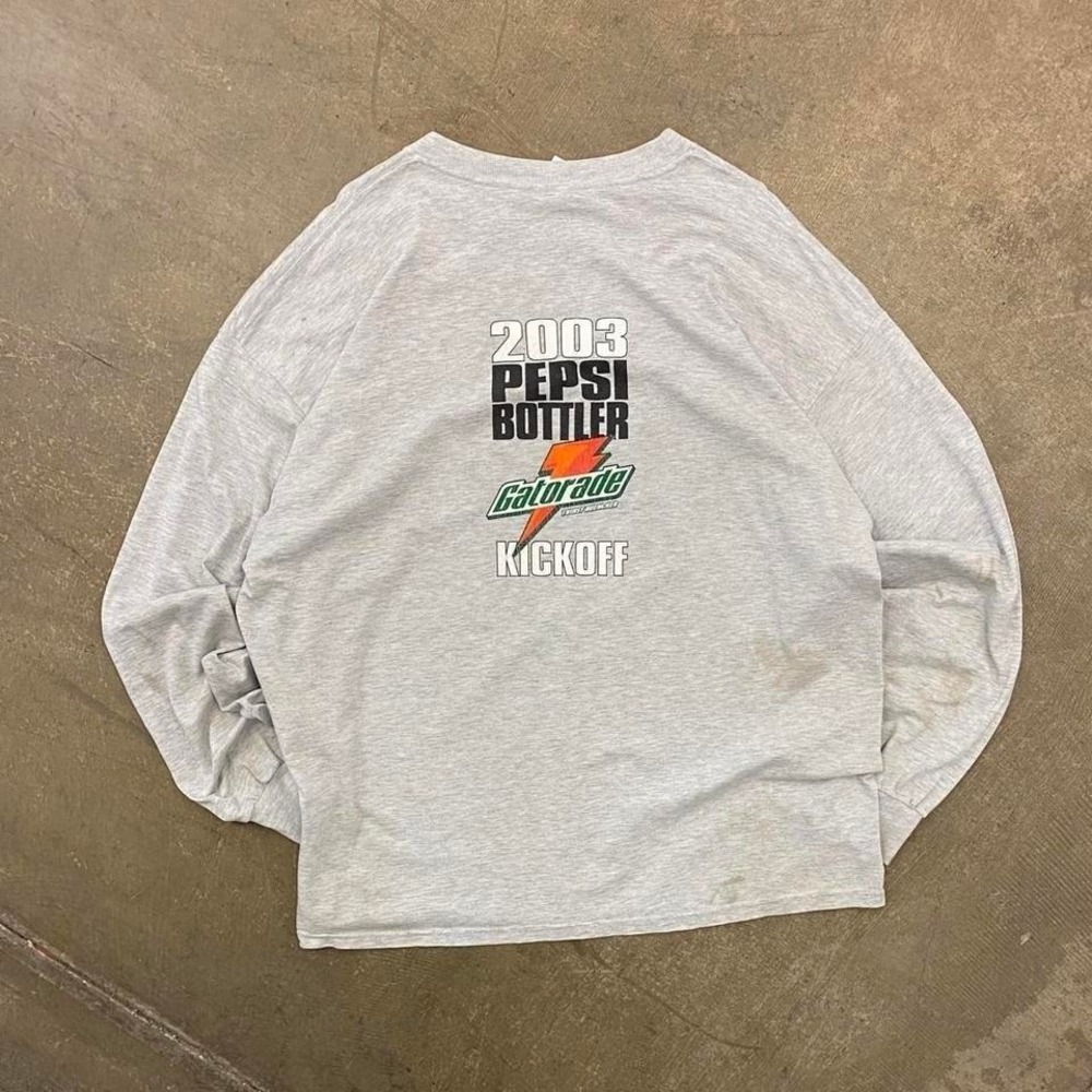 Vintage Gatorade 2003 Pepsi Bottler Kickoff Longsleeve Shirt Size XXL
